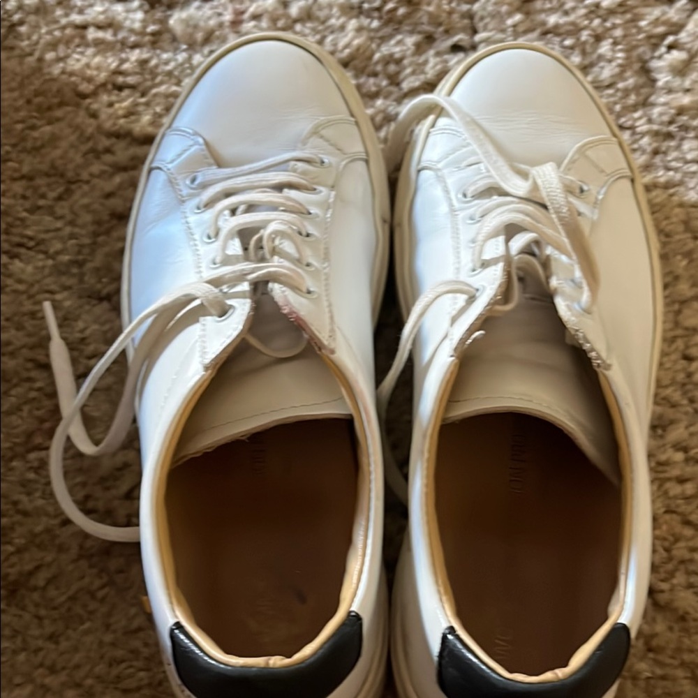 Common Projects White and Black Sneakers Classic Design